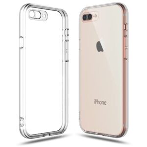shamo's crystal clear protection: iphone 8 plus and 7 plus clear case - slim, lightweight, and scratch-resistant for ultimate phone protection