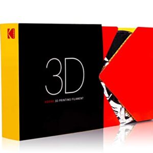 KODAK Tough PLA Pro 3D printer filament BLACK color, +/- 0.03 mm, 750g (1.6lbs) Spool, 1.75 mm. Lowest moisture premium filament in Vacuum Sealed Aluminum Ziploc bag. Fit Most FDM Printers