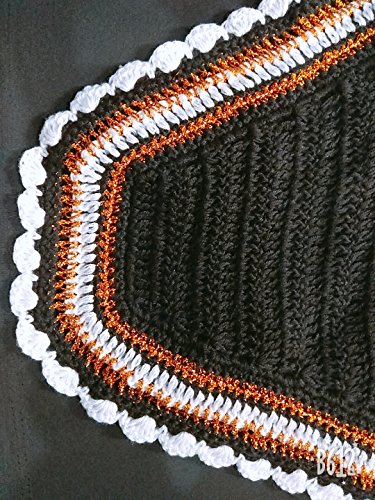 Avani Creations Ad Horse Ear Net Crochet Fly Veil Equestrian Fly Bonnet/veil/mask Standard Size