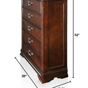 Furniture of America Lurencia English Style Chest, Cherry