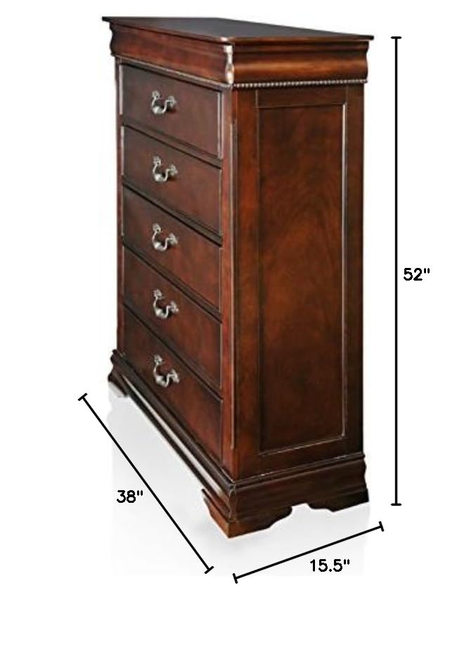 Furniture of America Lurencia English Style Chest, Cherry