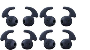 samsung eargel earbud tips lunies anti-slip soft silicone sport running earphone covers for samsung galaxy s6 9200 s7 edge note 5 earbuds 4 pairs black