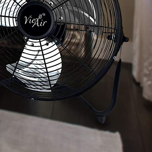 Vie Air Industrial Fan Collection, 18 Inch, Black