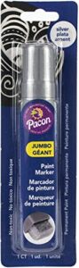 pacon jumbo paint markers, silver, 5/8" tip, 1 marker