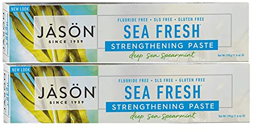 Jason Sea Fresh Toothpaste with Spearmint, and Grapefruit, 6 fl. oz. (Pack of 2)