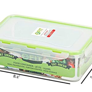 Bento Box Lunch Box Meal Prep Containers with Lids - Lunch Containers for Adults & Kids - Microwave, Freezer, & Dishwasher Safe, Leakproof Reusable Food Prep Containers, 3 Compartments (39 oz, 3 Pack)