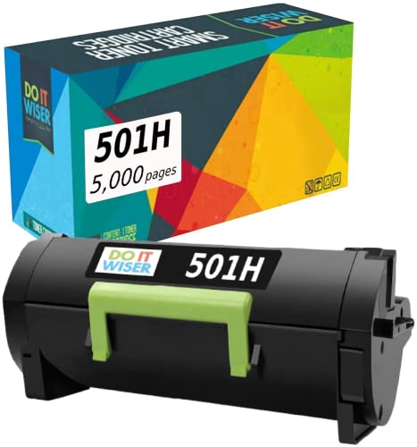 Do it Wiser Compatible Printer Toner Cartridge Replacement for Lexmark 50F1H00 501H MS310dn MS312dn MS315dn MS410dn MS415dn MS510dn MS610dn (5,000 Pages High Yield)