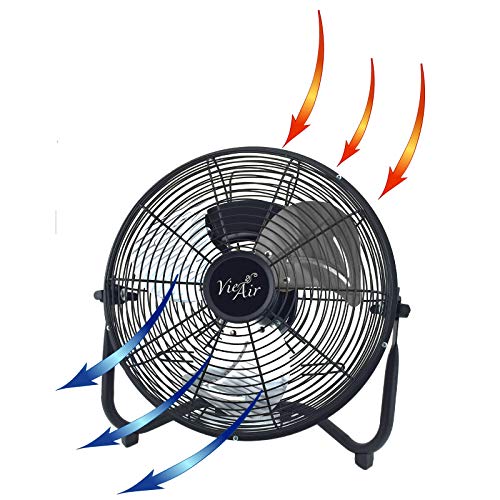 Vie Air Industrial Fan Collection, 20 Inch, Black