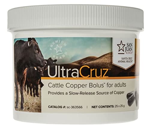 UltraCruz - sc-363566 Cattle Copper Bolus Supplement for Adults, 25 Count x 25 Grams