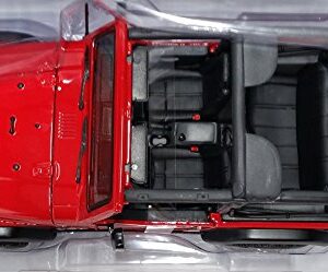 Maisto 2004 Jeep Wrangler Rubicon 1:18 Diecast Model Car, Red