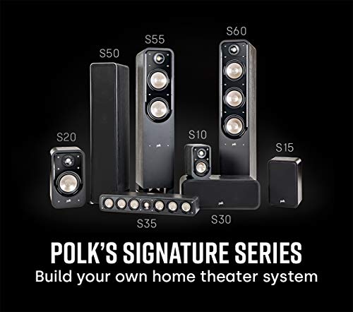 Polk Audio Signature Series S35 Center Channel Speaker (6 Drivers), Surround Sound, Power Port Technology, Detachable Magnetic Grille (Discontinued by Manufacturer)