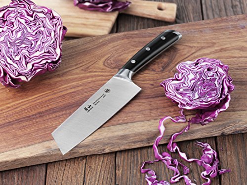 Cangshan S Series 60171 German Steel Forged Nakiri Vegetable Cleaver, 7-Inch