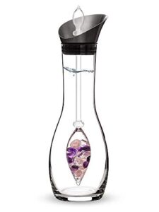 vitajuwel era wellness | crystal water decanter with amethyst, rose quartz & clear quartz