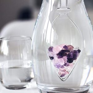 VitaJuwel Era WELLNESS | Crystal Water Decanter with Amethyst, Rose Quartz & Clear Quartz