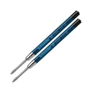 Schneider Slider 755 XB Ballpoint Pen Refill, Black, Pack of 2 (175691)