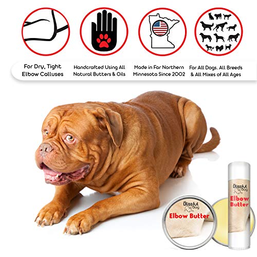 The Blissful Dog Elbow Butter Moisturizes Your Dog's Elbow Calluses - Dog Balm, 2.25 Ounce