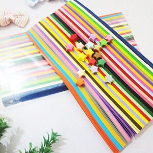 Yeooyoor 1030 sheets Origami Stars Papers Package DIY Paper - 27 Colors