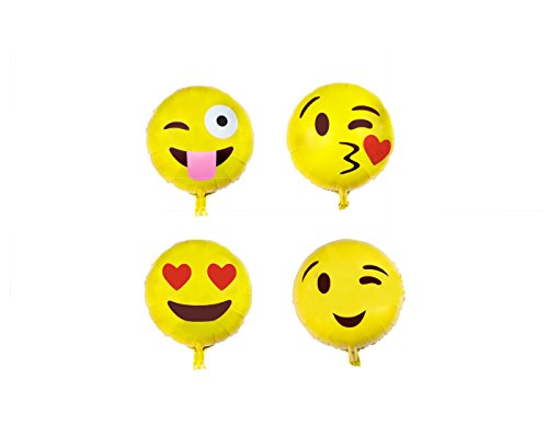 Happy Birthday Balloon Party - Set of 16 Pack Mylar Foil 18 Inch Helium Reusable Ballons For Congratulation Decoration Anniversary Festival Graduation Bouquet Gift Idea Engagement Celebration