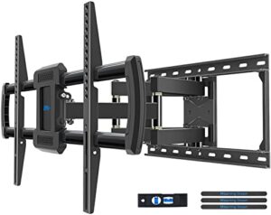 mounting dream ul listed tv wall mount for most 42-84” tvs, premium ball bearings design for ultra-slim tv’s smooth moving, full motion tv mount with articulating arm, max vesa 600x400mm and 100lbs