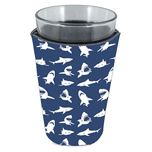 Shark Pattern Pint Glass Coolie