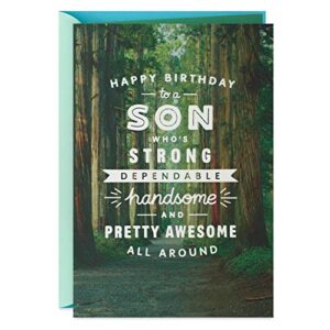 hallmark birthday card for son (woodland trail)