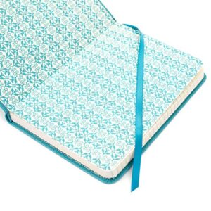 Hallmark Soft Cover Journal with Lined Pages (Scroll Bird, Teal) (5HWJ6935)