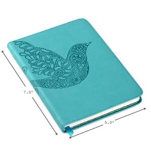 Hallmark Soft Cover Journal with Lined Pages (Scroll Bird, Teal) (5HWJ6935)