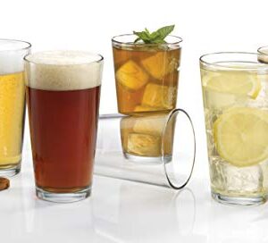 Luminarc Pub Beer Glass, 16-Ounce, Set of 9 (Buy 8, get 1 Free)