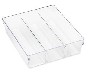 whitmor 6789-7095 clear 3-section drawer organizer
