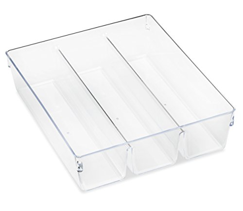 Whitmor 6789-7095 Clear 3-SECTION DRAWER ORGANIZER