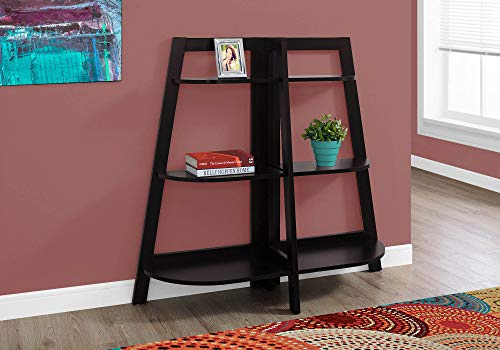 Monarch Specialties Cappuccino Accent Etagere Bookcase, 48"