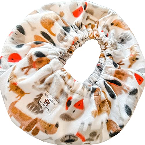 Critter Cuddler Small Animal Carrier and Bonding Pouch Anti-Anxiety Interactive Play Exercise Ring Therapeutic for Pet & Handler Small Dog Cat Hedgehog Puppy Travel Sling - Made in USA (BFF)