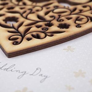 Hallmark Wedding Card (Removable Keepsake Wooden Heart Ornament)