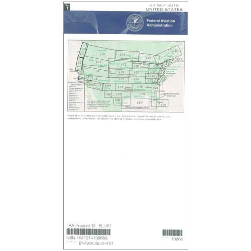 FAA Chart: Enroute Low Altitude L1/2 ELUS1 (Current Edition)