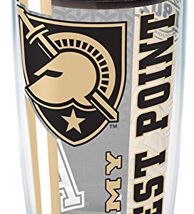 Tervis Army Black Knights College Pride Tumbler with Wrap and Black Lid 16oz, Clear