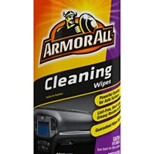 Armor All Car Interior Cleaner Wipes, Car Interior Cleaning Wipes for Dirt and Dust in Cars, Trucks and Motorcycles, 25 Count