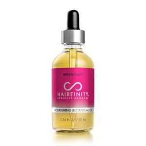hairfinity botanical hair oil - growth treatment for dry damaged hair and scalp with jojoba, olive, sweet almond oils and more - silicone and sulfate free 1.76 oz