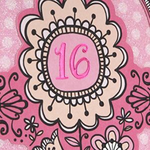 Hallmark 16th Birthday Greeting Card (Sweet Flowers)