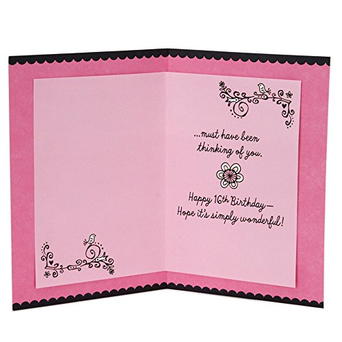 Hallmark 16th Birthday Greeting Card (Sweet Flowers)