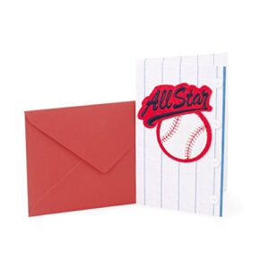 hallmark signature birthday card (baseball all star) (0699rzh4033)