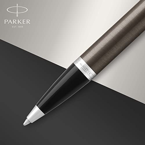 Parker IM Ballpoint Pen, Dark Espresso with Medium Point Black Ink Refill (1975561)