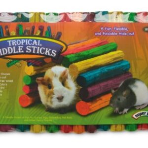 (3 Pack) Kaytee Tropical Fiddle Sticks Hideout, Size Medium