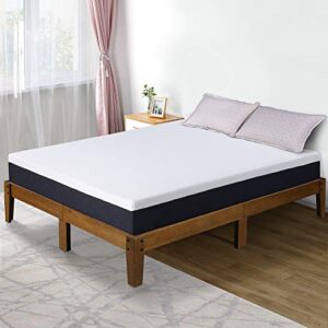 olee sleep 10 inch eos multi layer gel infused memory foam mattress, queen, white