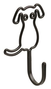 franklin brass fbwdog-fb-c dog shaped wall hook, black