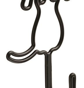 Franklin Brass FBWDOG-FB-C Dog Shaped Wall Hook, Black