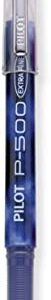 Pilot Precise P-500 Gel Ink Rolling Ball Pens, Extra Fine Point, Blue Ink, 6 Pens.
