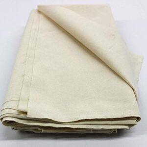 Mybecca 7oz Natural Cotton Canvas Fabric by The Yard, 58-Inch Wide