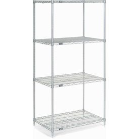 global industrial chrome wire shelving, 30inchesw x 18inchesd x 74inchesh