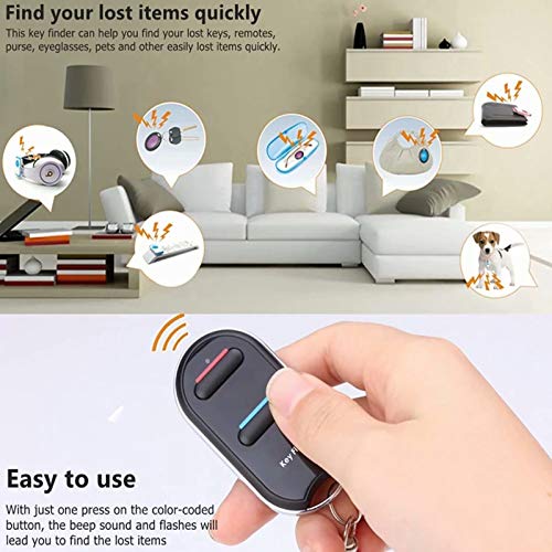 VODESON Key Finder TV Remote Control Finder, No Smartphone Needed Easy to Use Suitable for The Elderly 80dB RF Locator Device,Key Finders Make Noise Keychain Tracker/Wallet Finder