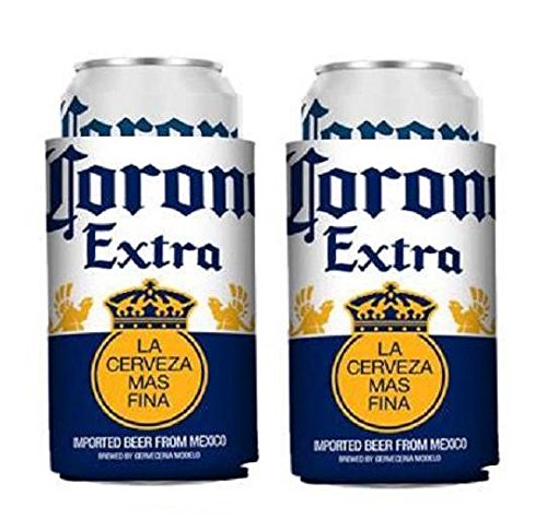 Corona Extra Beer Can Cooler Holder Kaddy Huggie Coolie Set of 2